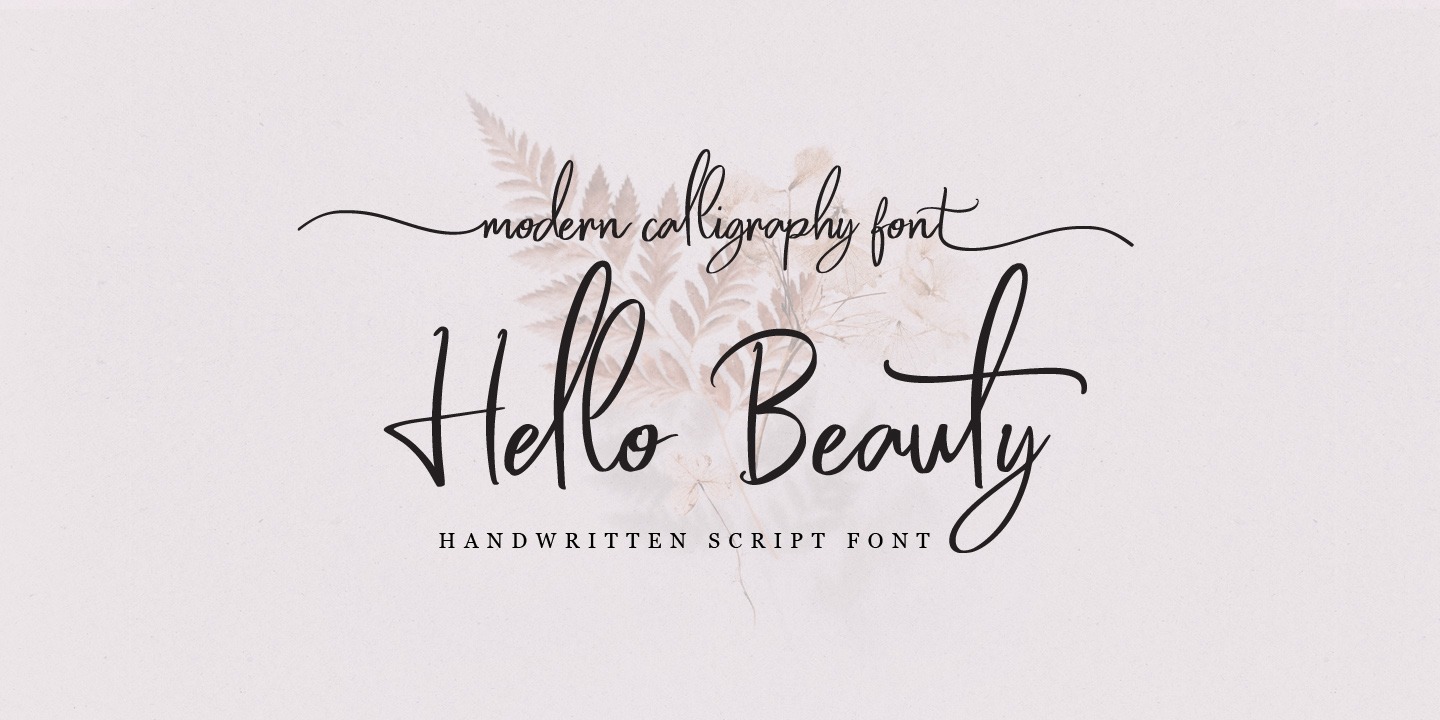 Font Hello Beauty